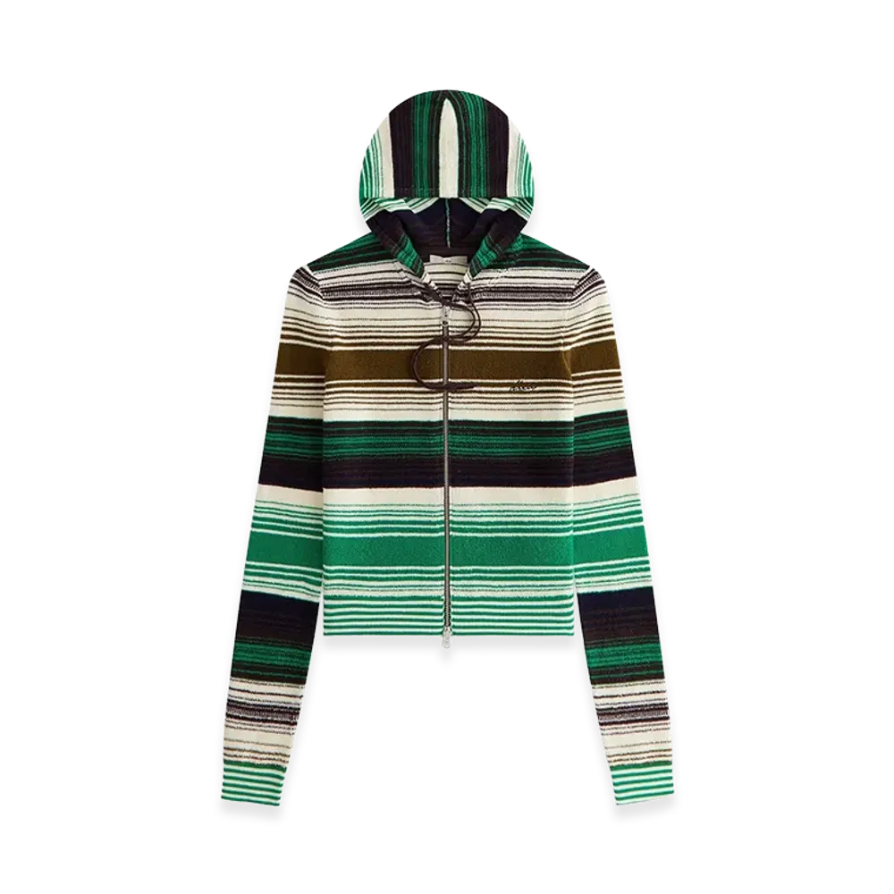 Kith Women's Adley Shrunken Multi Sweater Hoodie "Legacy"