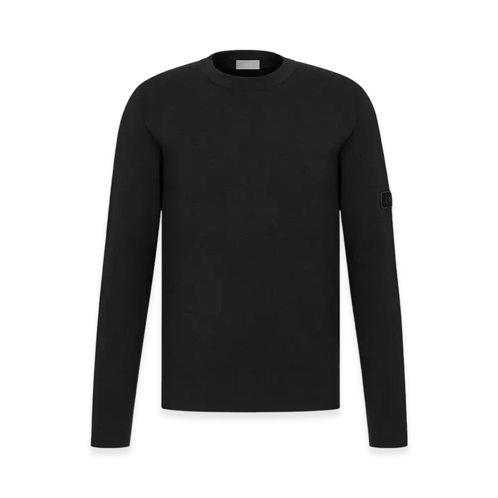 Dior Patch Sweater Punto Milano Wool "Black"