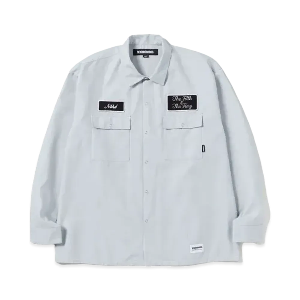 NEIGHBORHOOD Stripe Work Shirt LS "Green"