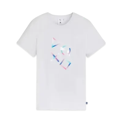 PUMA x PlayStation Kids Boys Graphic Short Sleeve T-Shirt "Silver Mist"