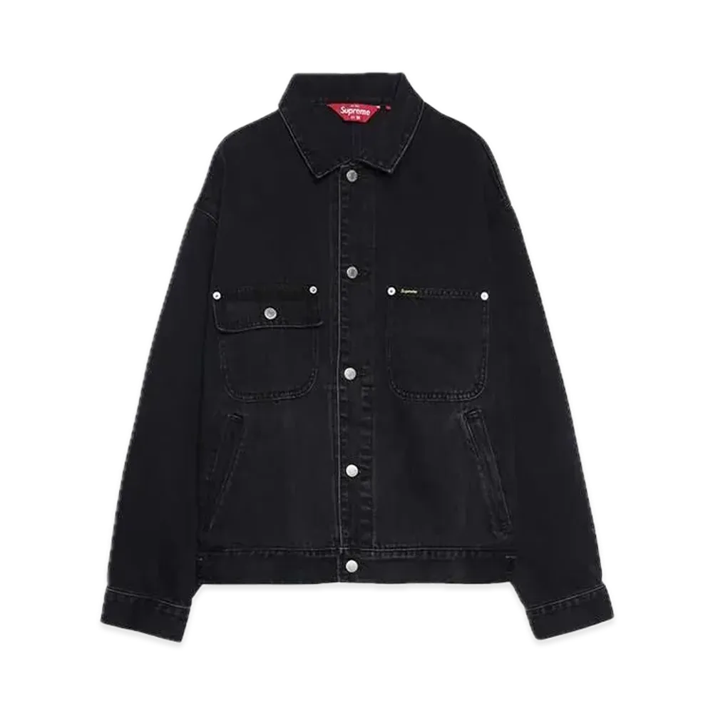 Supreme Denim Chore Trucker Jacket "Black"