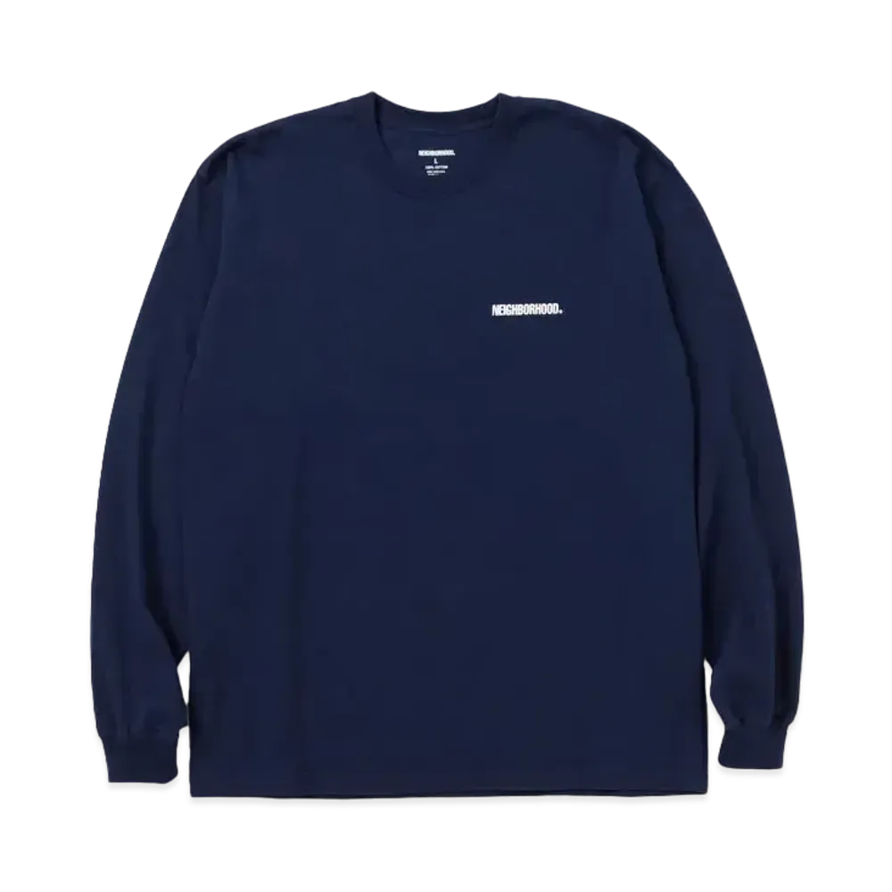 NEIGHBORHOOD NH . Tee LS-12 "Navy"
