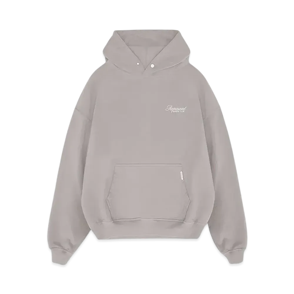 REPRESENT Owners Club Script Hoodie "Slate"