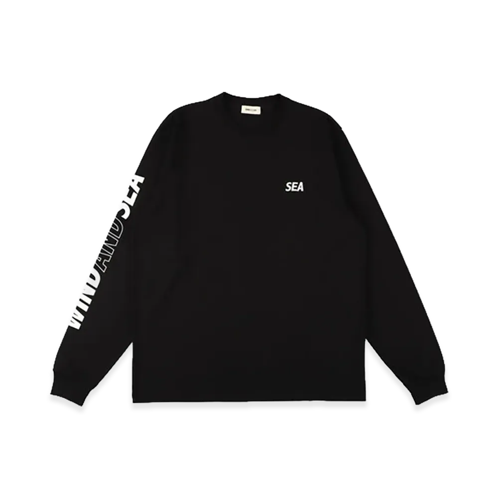 WIND AND SEA L/S Tech Pocket Tee "Black"