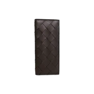 Bottega Veneta Maxi Intrecciato Lambskin Bi-fold Wallet "Fondant"