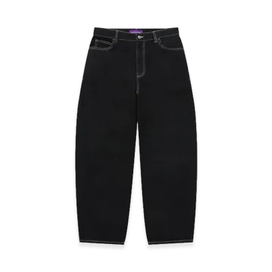 BlackEyePatch Stencil Logo Extra Baggy Jeans "Black"