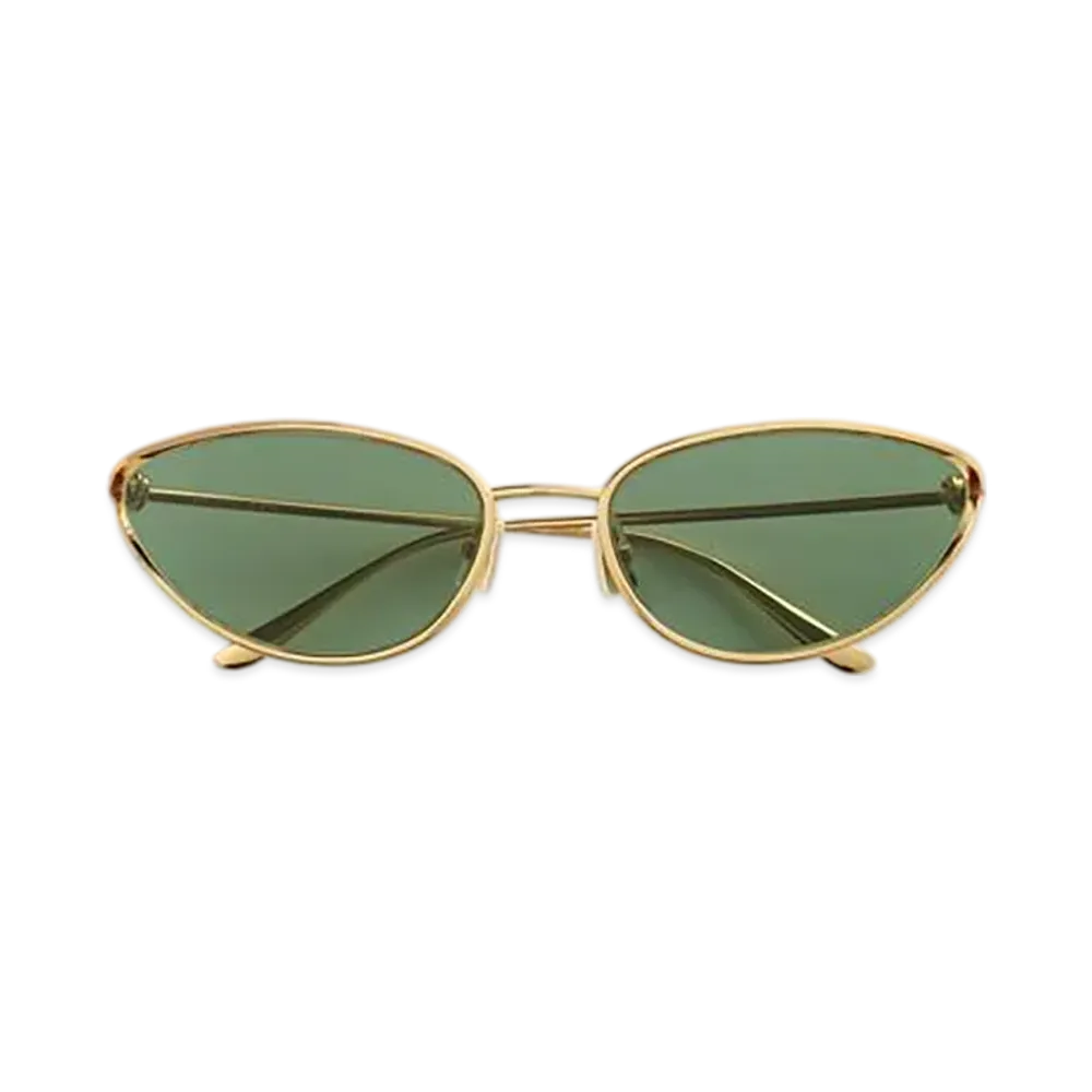 Bottega Veneta Knot Cat Eye Sunglasses "Gold/Green"