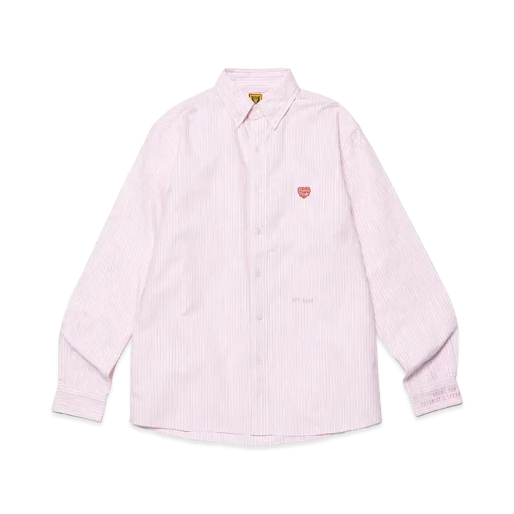 HUMAN MADE Stripe B.D L/S Shirt "Pink"