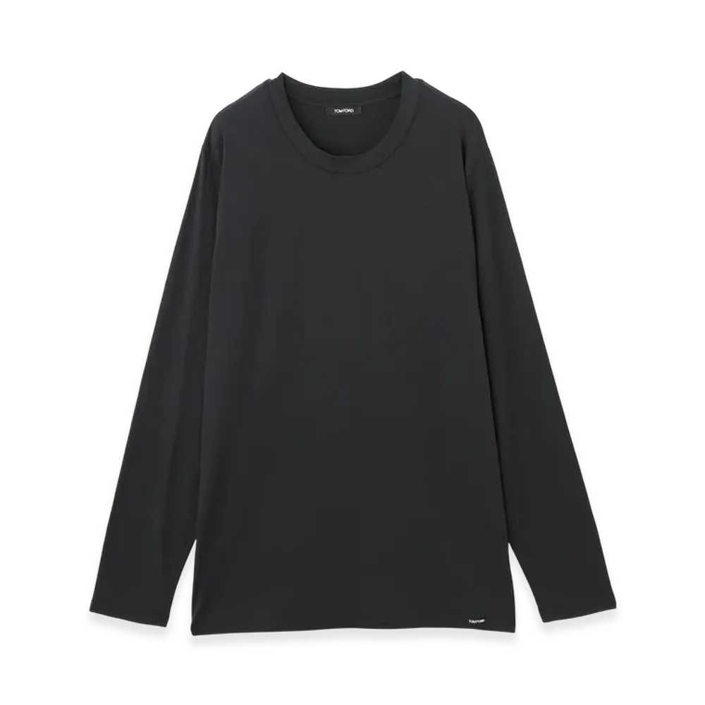 TOM FORD Crewneck L/S Tee "Black"