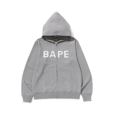 A BATHING APE Bape Full Zip Hoodie M "Gray"