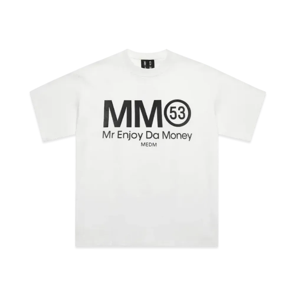 MR. ENJOY DA MONEY Spoof Series Perfume Short Sleeves "White"