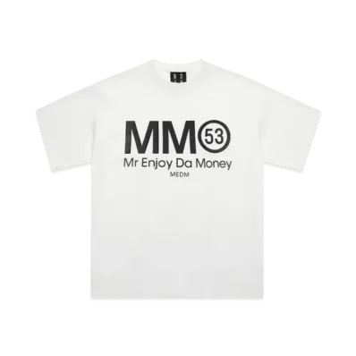 MR. ENJOY DA MONEY Spoof Series Perfume Short Sleeves "White"
