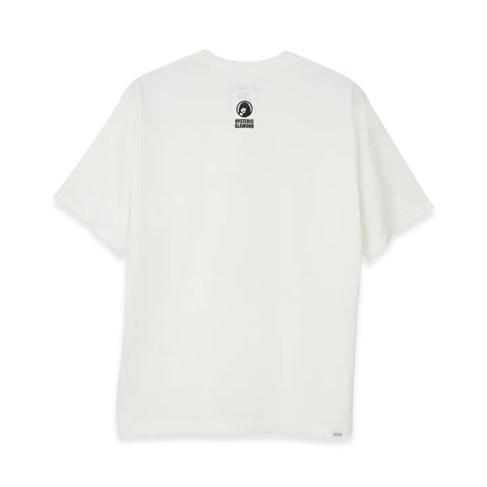 HYSTERIC GLAMOUR Circle Head T-Shirt 2Pacs "White"