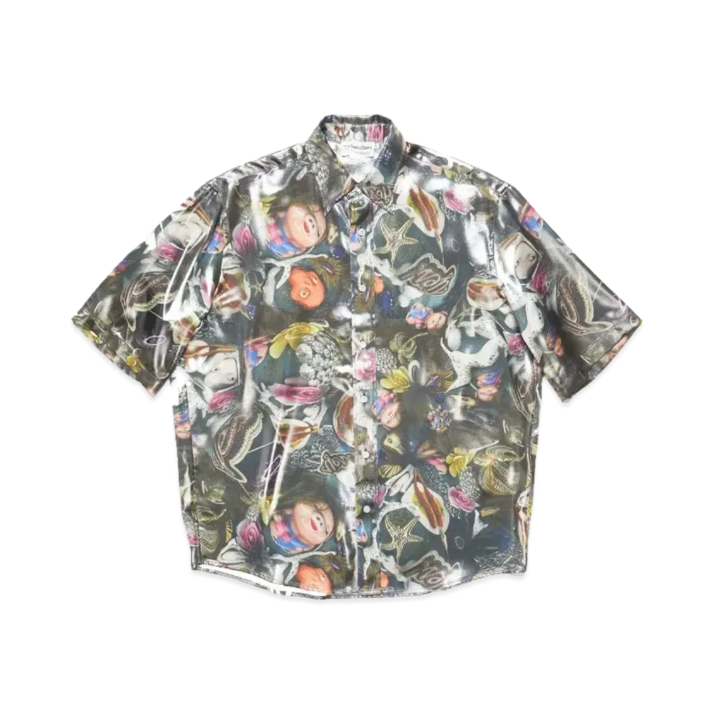 Acne Studios x Per B. Sundberg Short Sleeve Shirt "Black Multicolor"