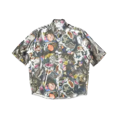 Acne Studios x Per B. Sundberg Short Sleeve Shirt "Black Multicolor"