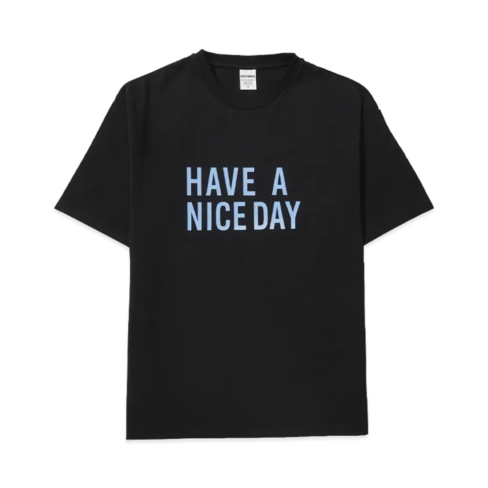 WACKO MARIA Washed Heavy Weight T-Shirt "Black"