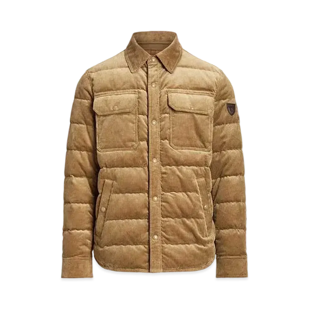 Polo Ralph Lauren Quilted Corduroy Down Jacket "Brown"