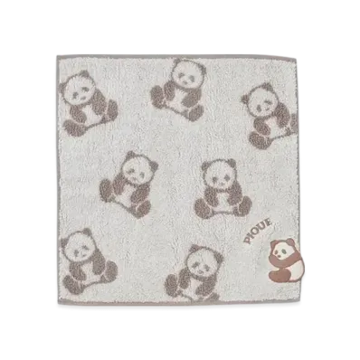 GELATO PIQUE Panda Hand Towel "Off White"