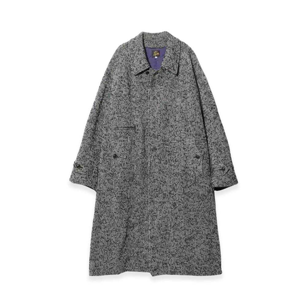 NEEDLES Balcollar Coat W/PE/R/N Tweed "Herringbone"