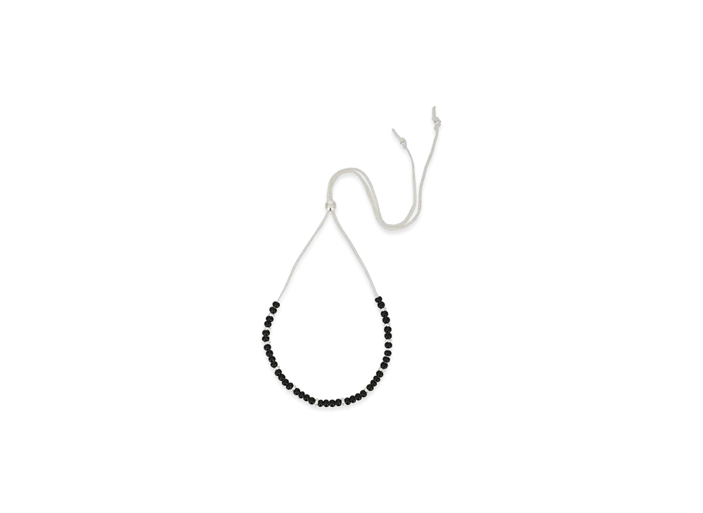 WIND AND SEA IVX Japan WDS White Hearts Deerskin Necklace "Black"