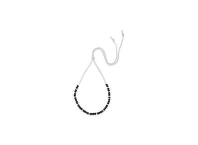 WIND AND SEA IVX Japan WDS White Hearts Deerskin Necklace "Black"