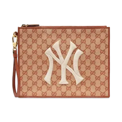 GUCCI x NY Yankees GG Canvas Clutch Bag