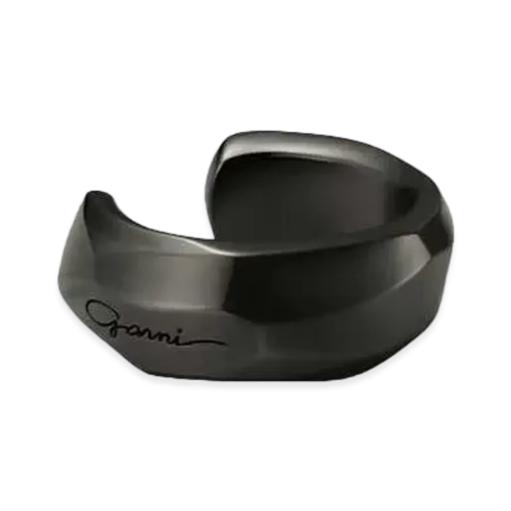 GARNI Crockery Ring Ear Cuff "BLACK"
