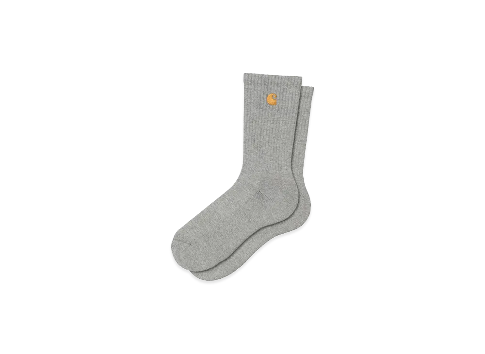 Carhartt WIP Chase Socks "Grey Heather/Gold"