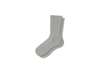 Carhartt WIP Chase Socks "Grey Heather/Gold"