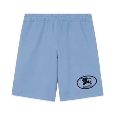 Burberry Knight Stamp Cotton Shorts "Cornflower Blue"