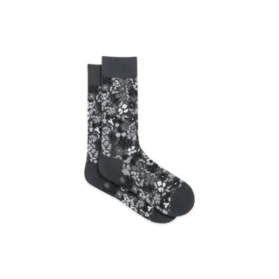 Paul Smith Pencil Floral Socks "DarkGray"