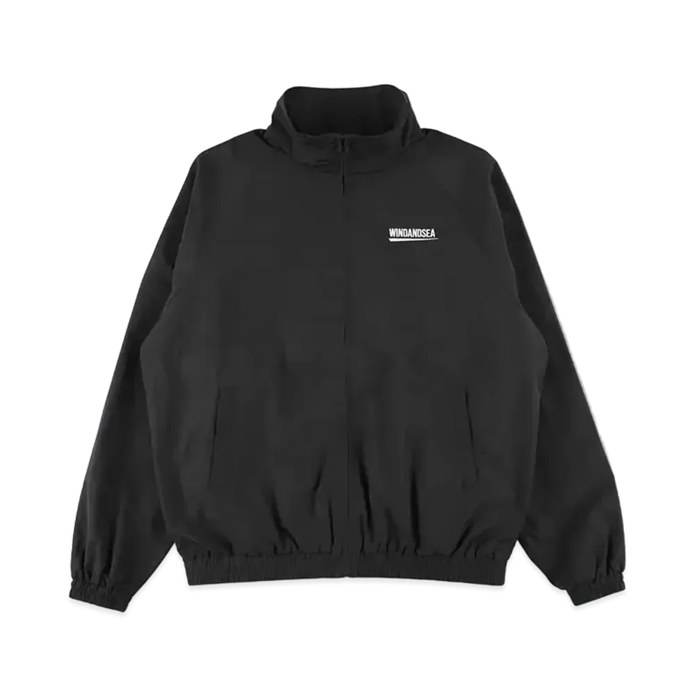 WIND AND SEA Fishnet Recycled Nylon Track Jacket "Black"