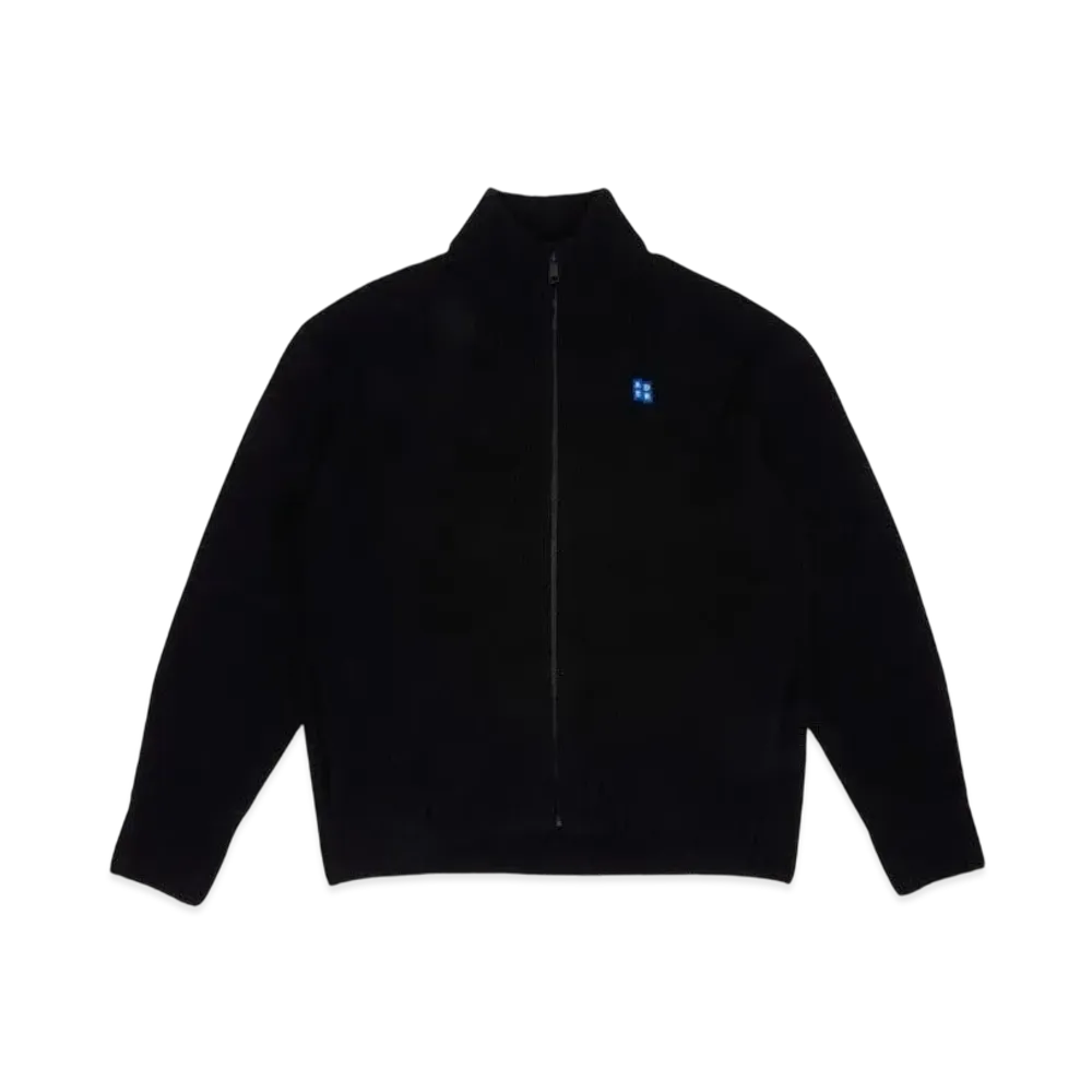 ADERERROR Tag Knit Zip-Up 01 "Black"