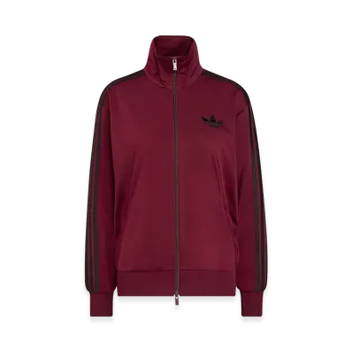 adidas Women's Firebird Track Top Loose "Maroon/Black"