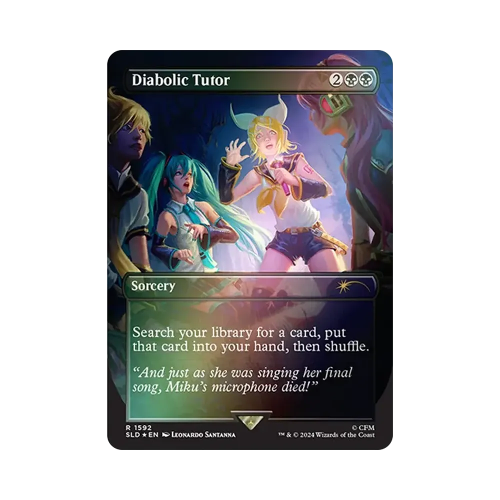 歌の申し子、ミク M :Foil [SLD 1599]【英語版】(シークレットレイヤー