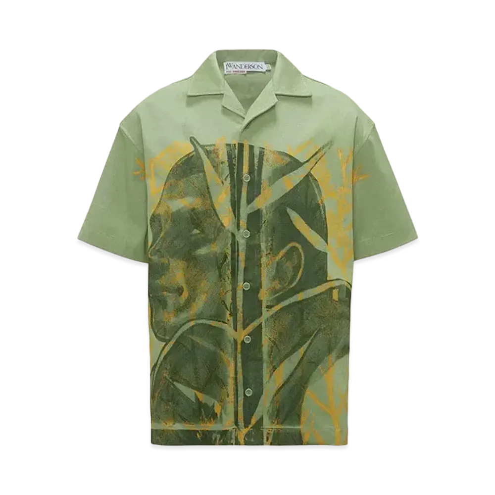 JW ANDERSON POL ANGLADA Short Sleeve Shirt "Green"