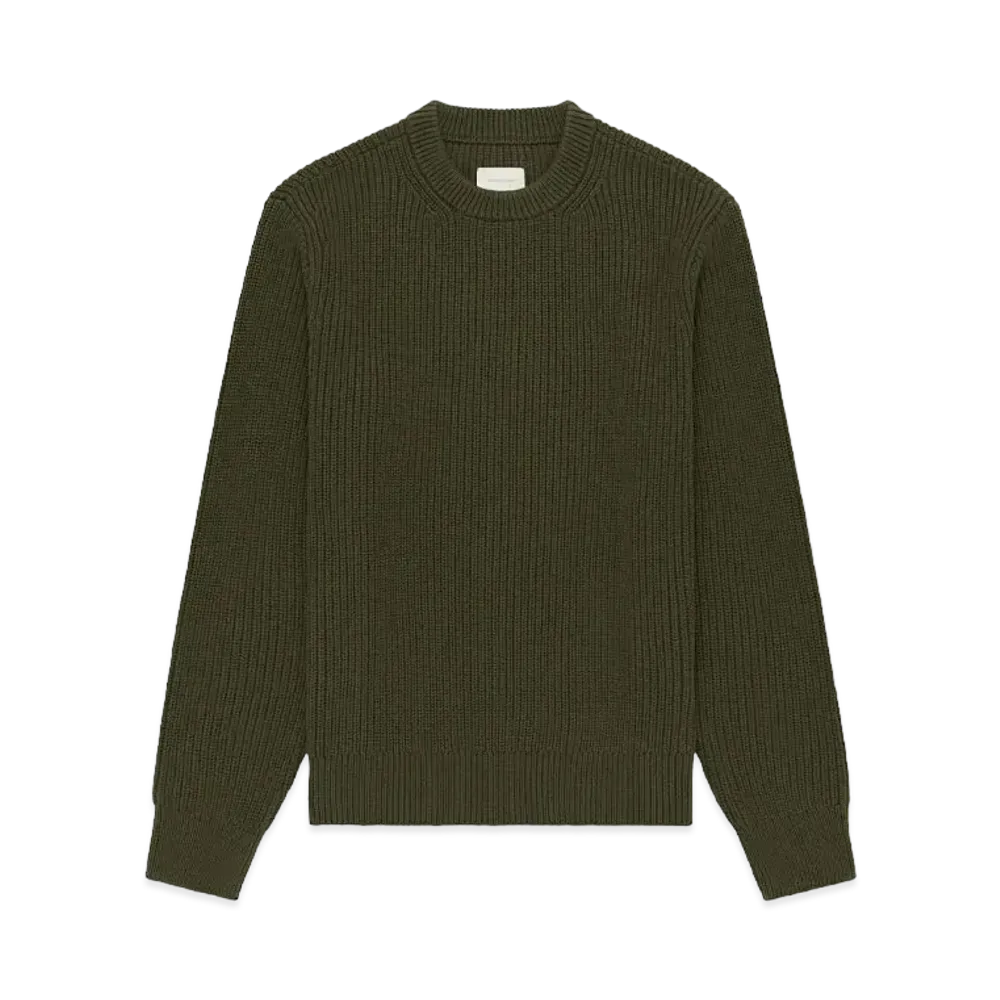 Aime Leon Dore Shaker Stitch Crewneck Sweater "Green"
