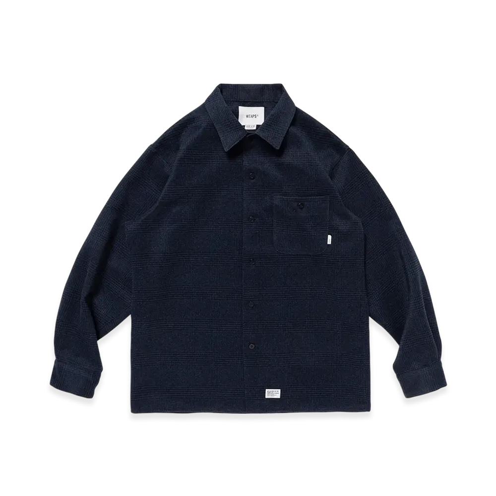 WTAPS Crumb / LS / Poly. Tweed. Textile "Navy"