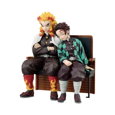 BANDAI "Ichiban Kuji" -Demon Slayer: Kimetsu no Yaiba ~Connected Trajectories~- B Prize Revible Moment Tanjiro Kamado & Kyojuro Rengoku