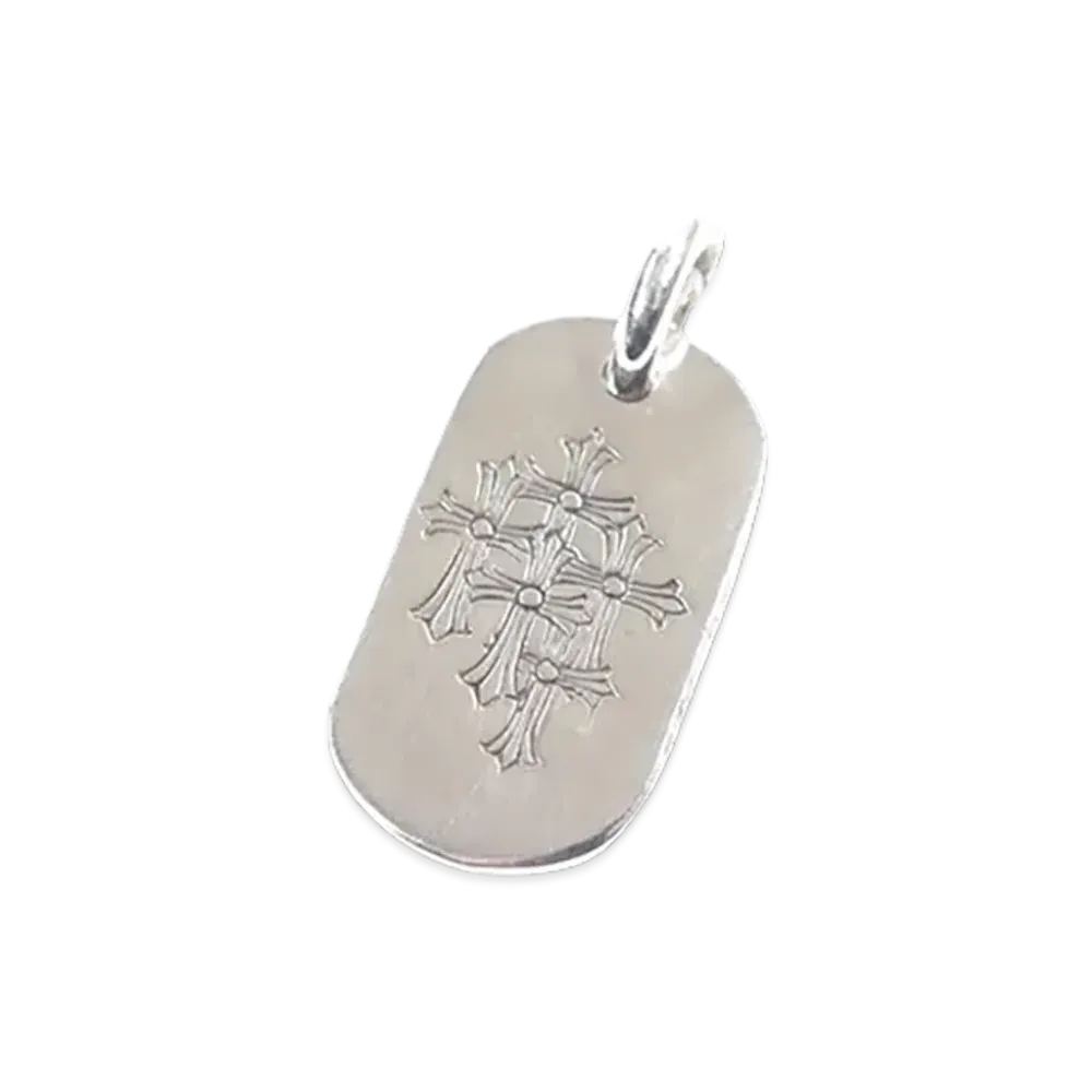 Chrome Hearts Cemetery Small Dog Tag "Silver"