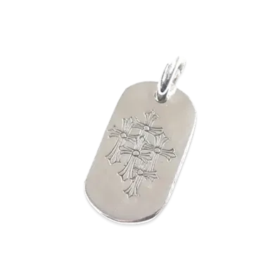 Chrome Hearts Cemetery Small Dog Tag "Silver"