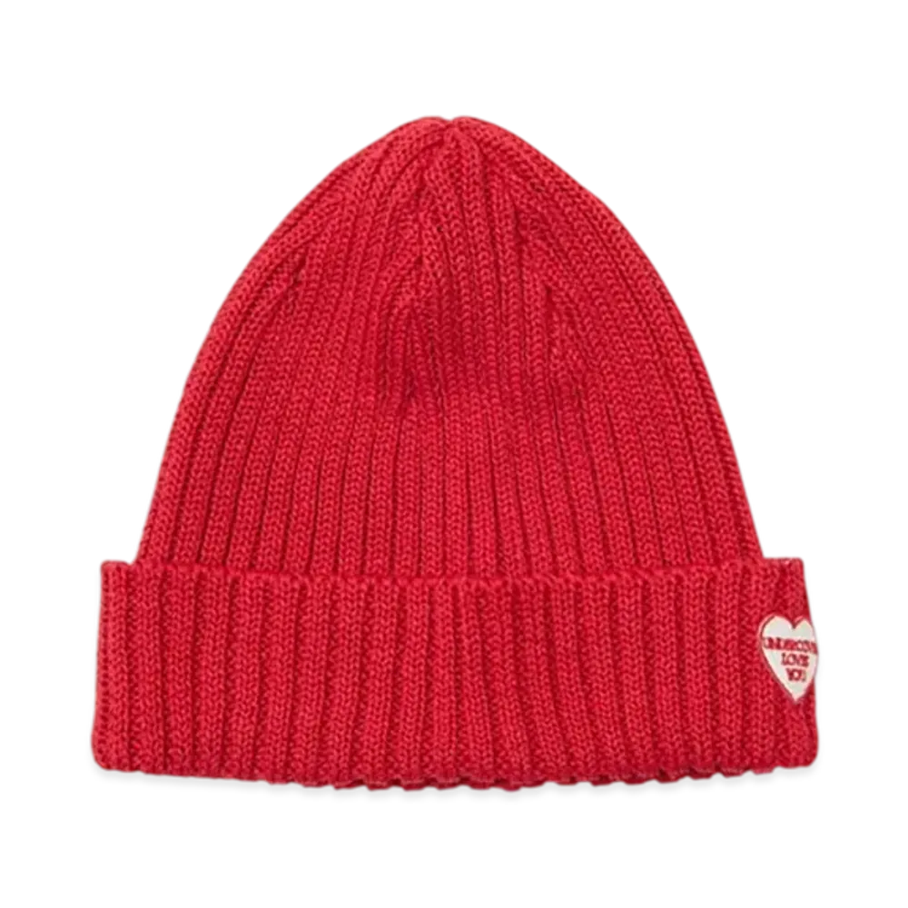 UNDERCOVER Linen Polyester Knit Cap "Red"