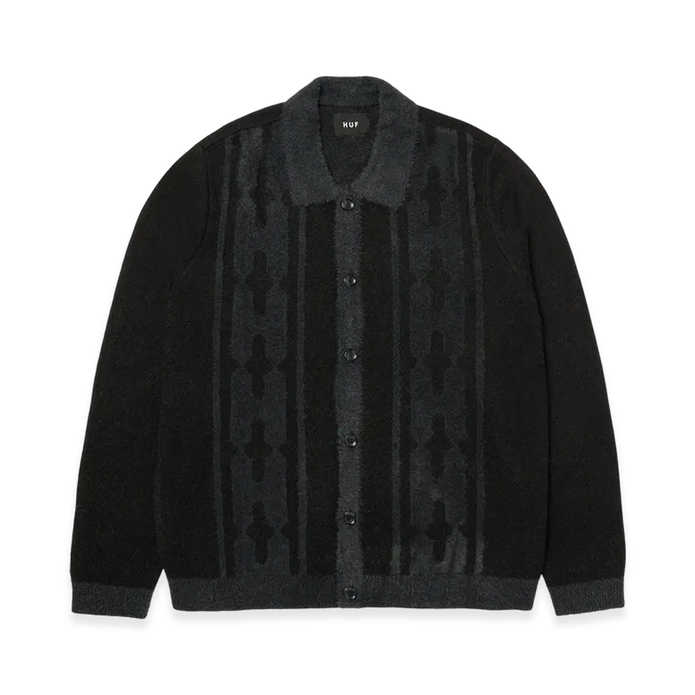 HUF WINTER 25 Patterson Sweater "Black"