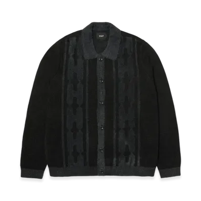 HUF WINTER 25 Patterson Sweater "Black"