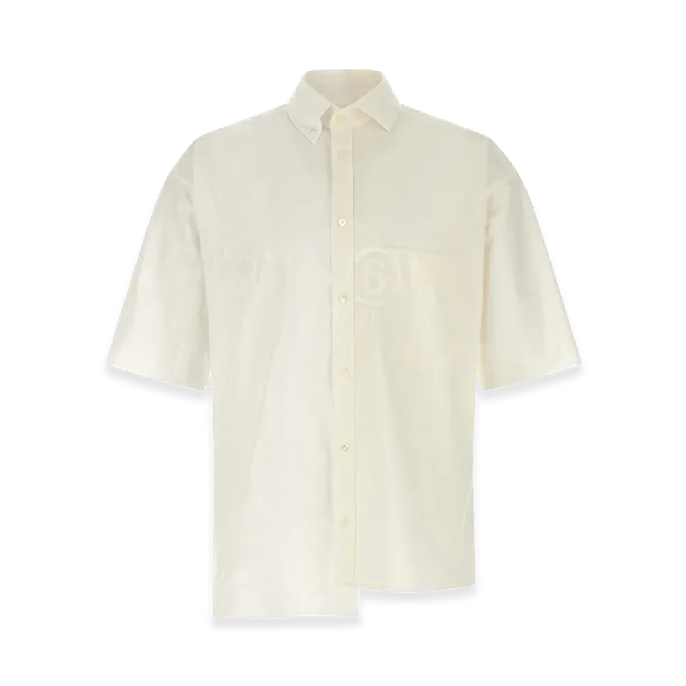 MM6 Maison Margiela Bi-Material Shirt "White"