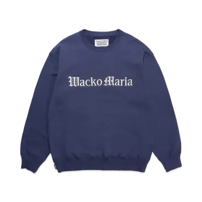 WACKO MARIA Middle Weight Sweat Shirt "Navy"