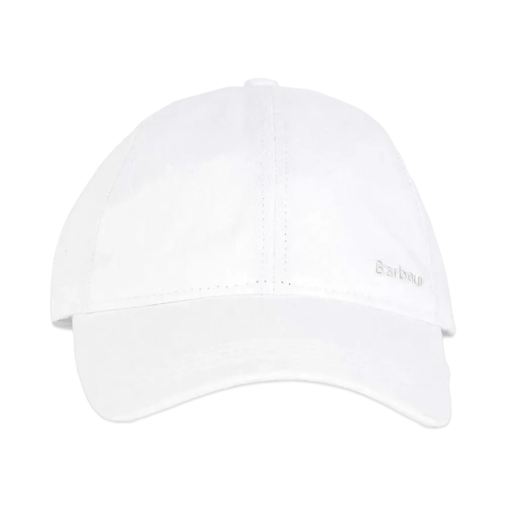 Barbour Olivia Sports 6-Panel Cotton Cap "White"