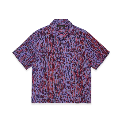 WACKO MARIA Leopard Hawaiian Shirt "Purple"