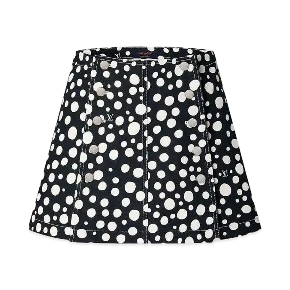 Louis Vuitton x Yayoi Kusama Infinity Dots Mini Skirt "Noir"