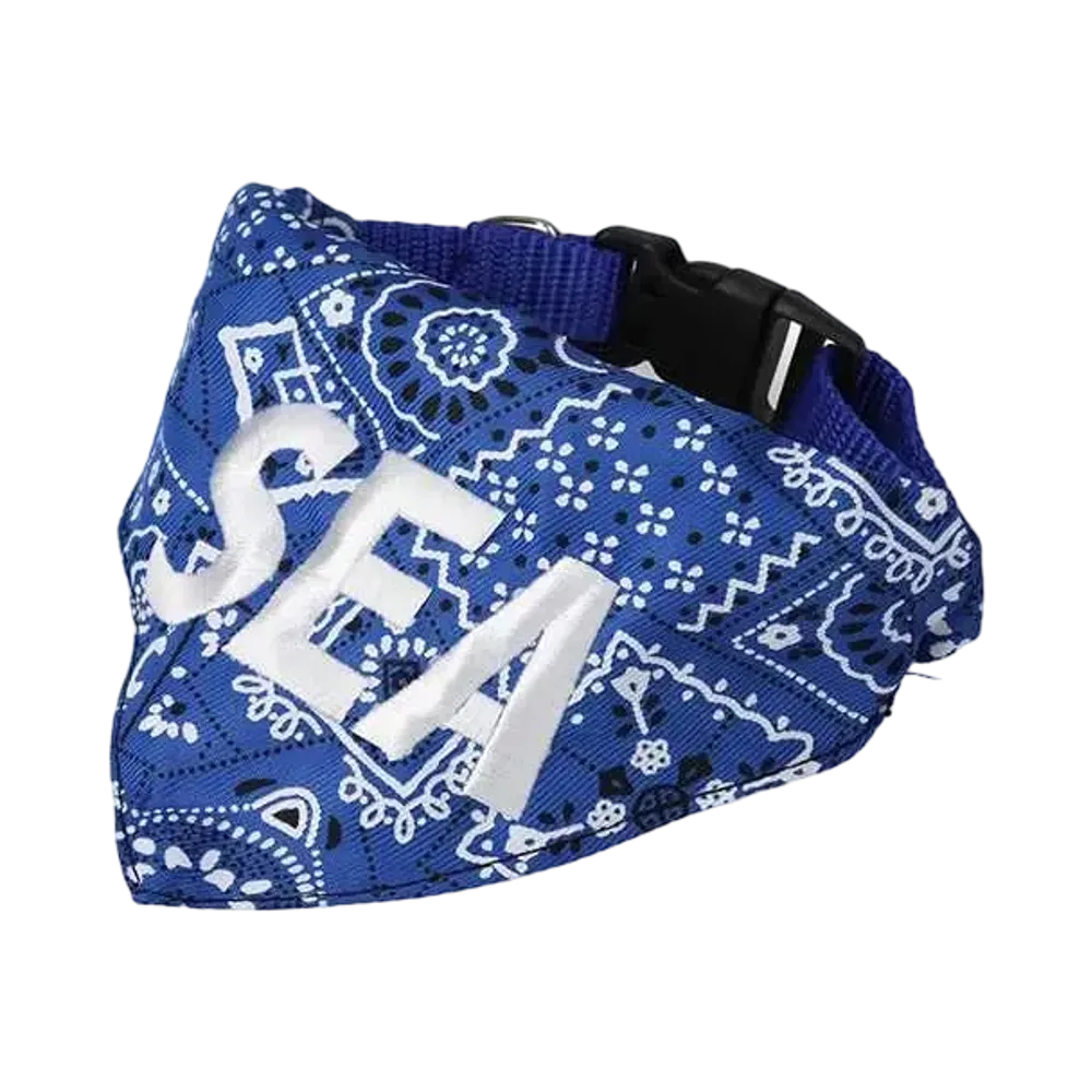 WIND AND SEA Sea Dog Bandana "Blue"